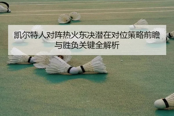 凯尔特人对阵热火东决潜在对位策略前瞻与胜负关键全解析